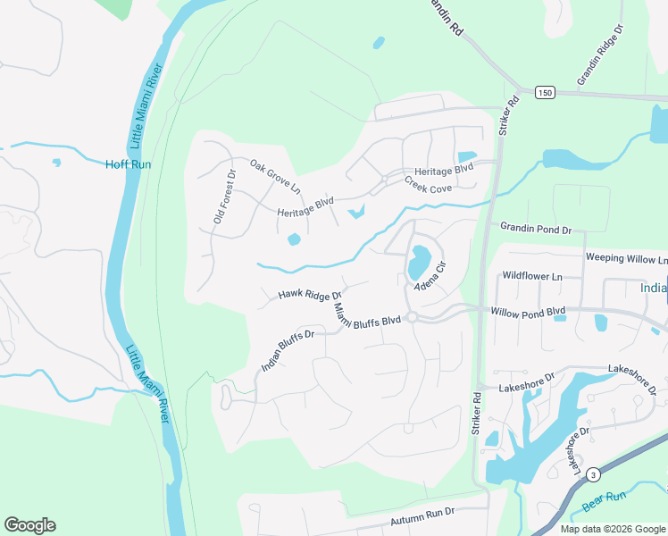 map of restaurants, bars, coffee shops, grocery stores, and more near 6601 Red Hawk Court in Maineville