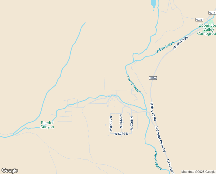map of restaurants, bars, coffee shops, grocery stores, and more near 10090 West 6500 North in Orangeville