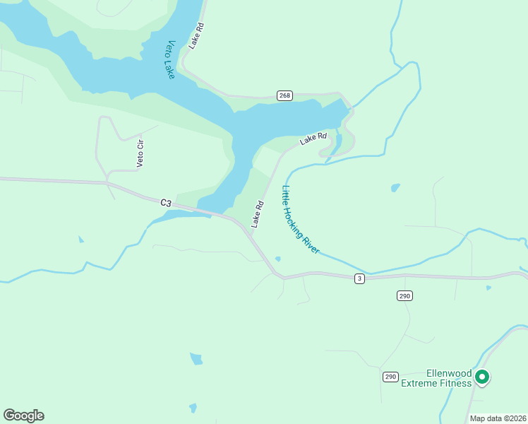 map of restaurants, bars, coffee shops, grocery stores, and more near 114 Lake Road in Belpre