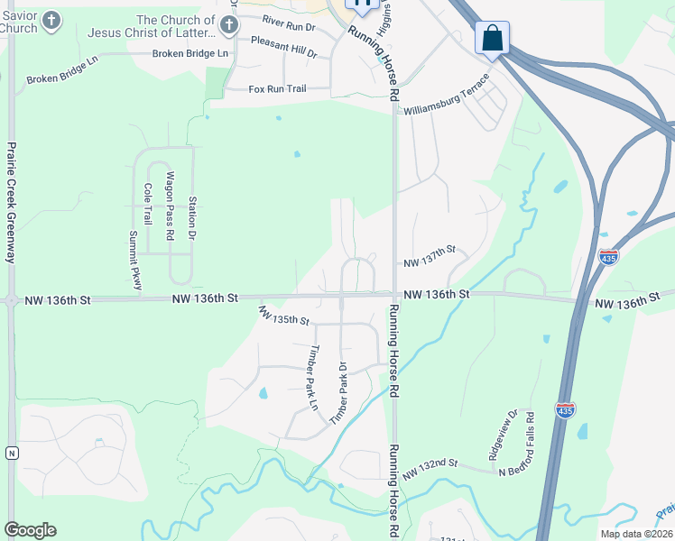 map of restaurants, bars, coffee shops, grocery stores, and more near 13640 Oak Valley Drive in Platte City