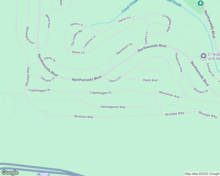 map of restaurants, bars, coffee shops, grocery stores, and more near 14150 Copenhagen Drive in Truckee