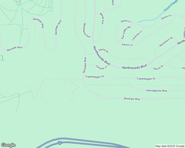 map of restaurants, bars, coffee shops, grocery stores, and more near 14728 Copenhagen Drive in Truckee