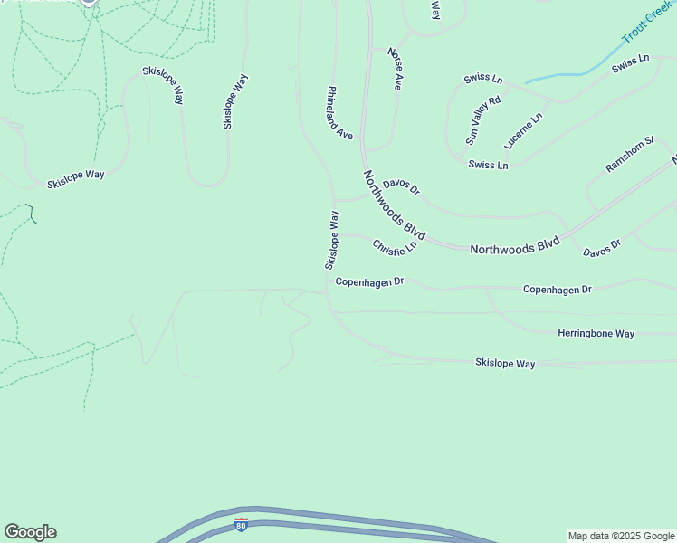 map of restaurants, bars, coffee shops, grocery stores, and more near 14808 Copenhagen Drive in Truckee