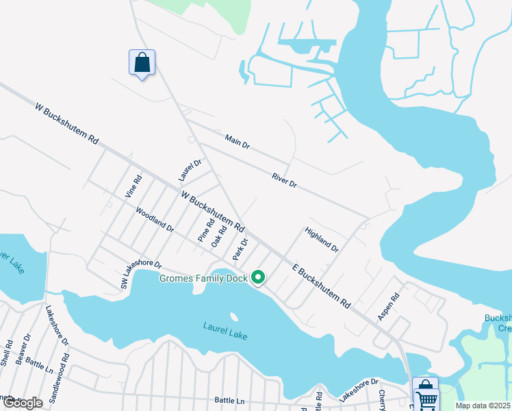 map of restaurants, bars, coffee shops, grocery stores, and more near 33 Laurel Road in Millville