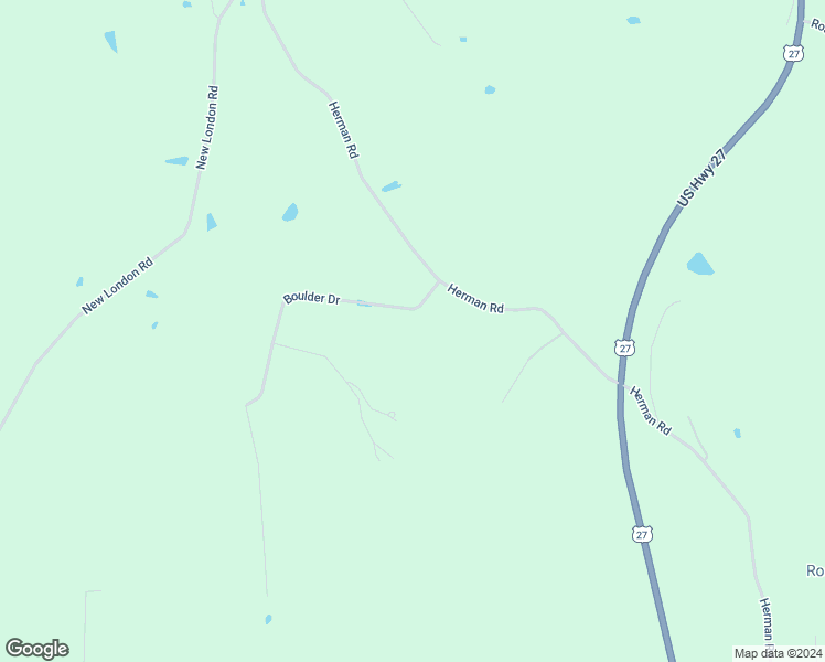 map of restaurants, bars, coffee shops, grocery stores, and more near 2672 Boulder Drive in Hamilton