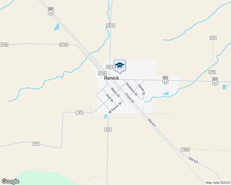 map of restaurants, bars, coffee shops, grocery stores, and more near in Renick