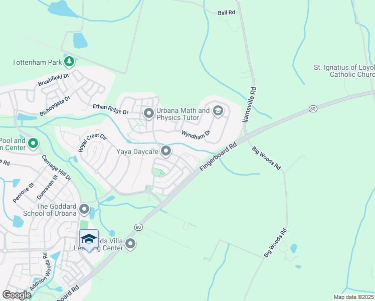 map of restaurants, bars, coffee shops, grocery stores, and more near 9706 Braidwood Terrace in Frederick