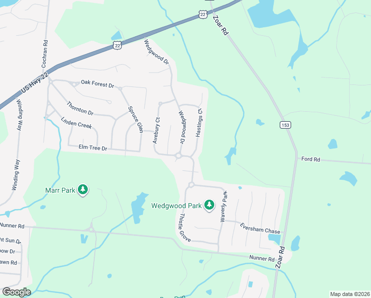 map of restaurants, bars, coffee shops, grocery stores, and more near 6234 Wedgwood Drive in Morrow