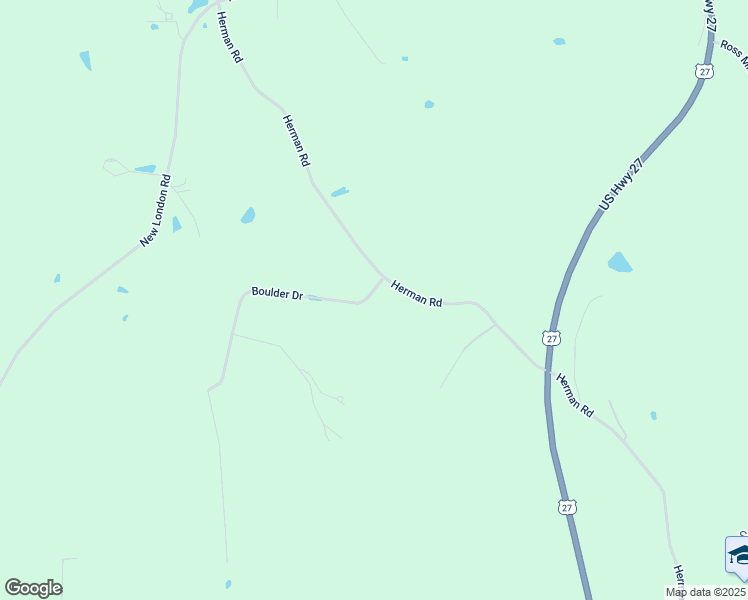 map of restaurants, bars, coffee shops, grocery stores, and more near 2672 Boulder Drive in Hamilton