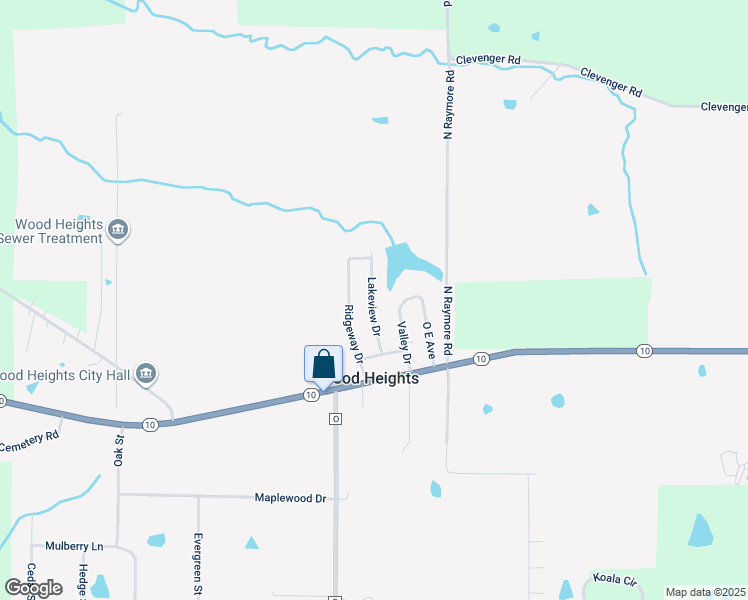 map of restaurants, bars, coffee shops, grocery stores, and more near 110 Lakeview Dr in Excelsior Springs
