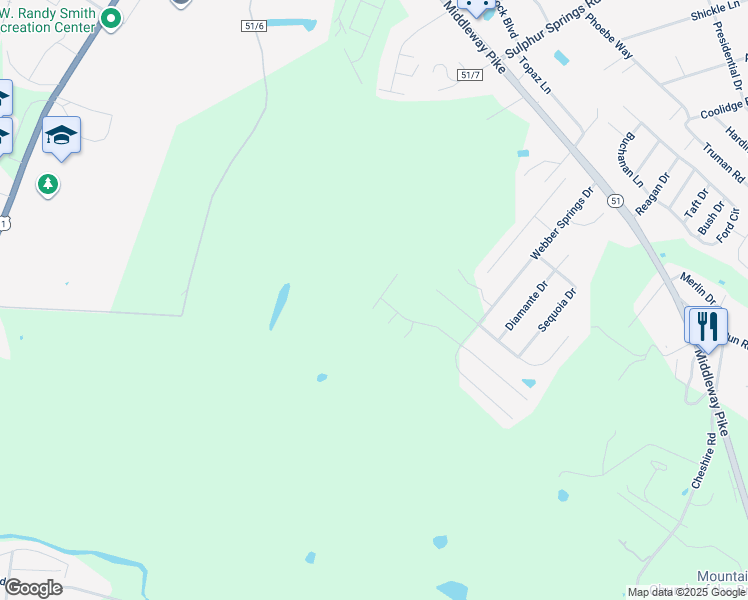 map of restaurants, bars, coffee shops, grocery stores, and more near Elmiraj Court in Inwood