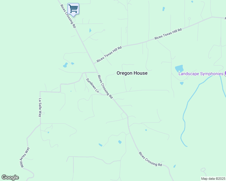 map of restaurants, bars, coffee shops, grocery stores, and more near 13183 Rices Crossing Road in Oregon House