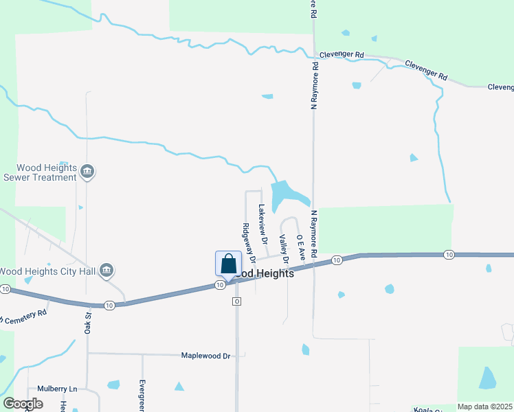 map of restaurants, bars, coffee shops, grocery stores, and more near 110 Lakeview Drive in Excelsior Springs