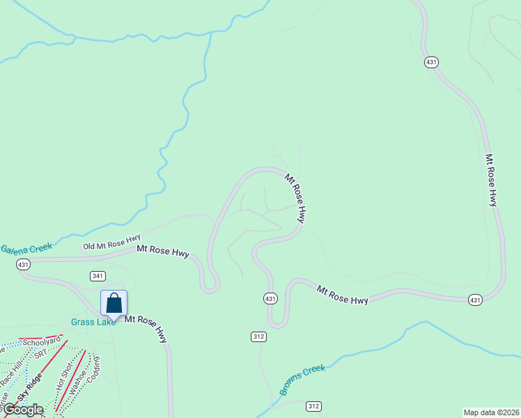 map of restaurants, bars, coffee shops, grocery stores, and more near 30 Sunridge Court East in Reno