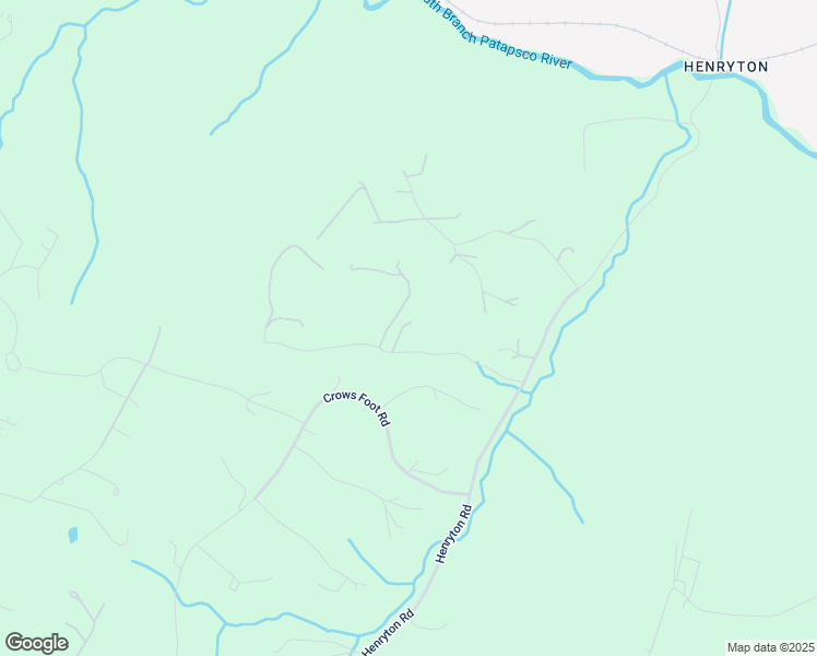 map of restaurants, bars, coffee shops, grocery stores, and more near 1020 Henryton Road in Marriottsville