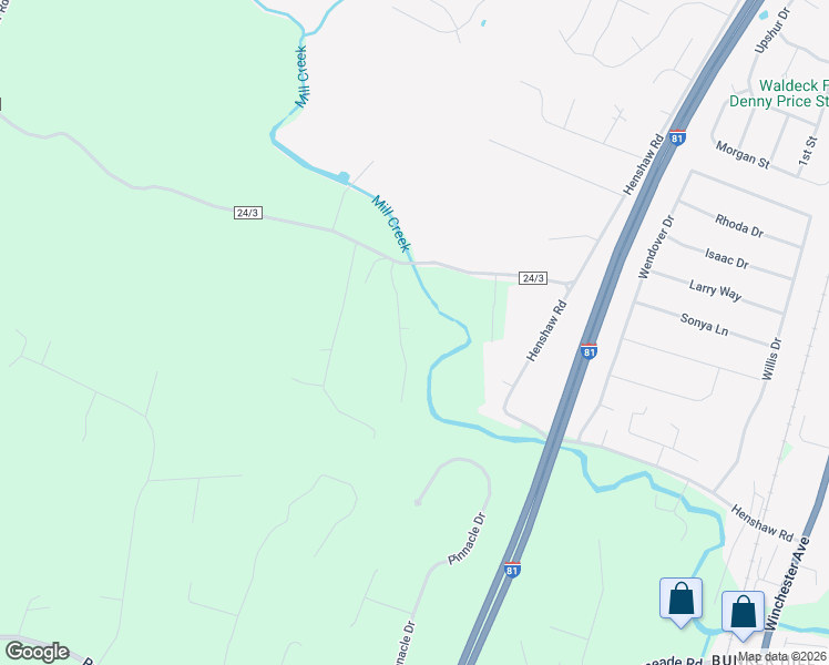 map of restaurants, bars, coffee shops, grocery stores, and more near 151 Chimney Drive in Bunker Hill