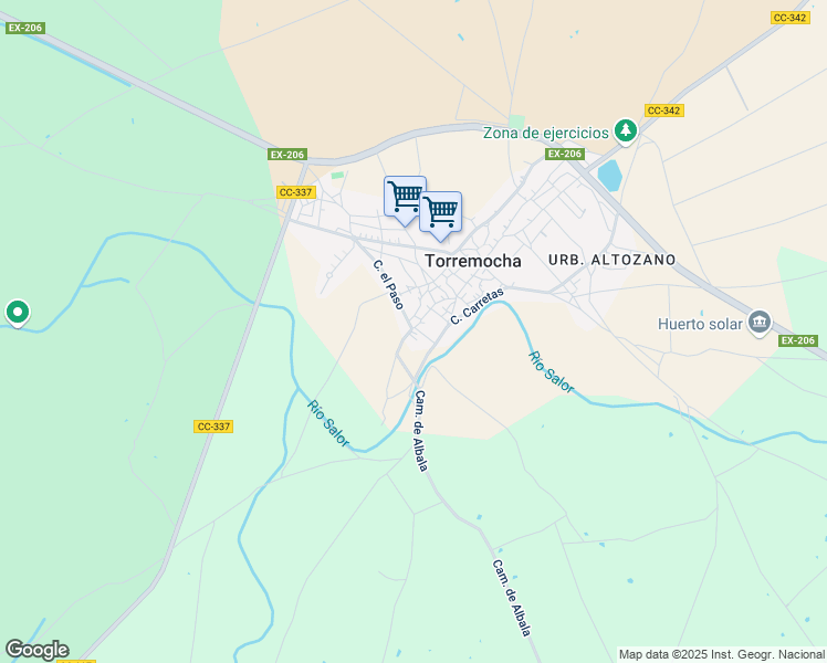 map of restaurants, bars, coffee shops, grocery stores, and more near 41 Calle San Antonio in Torremocha