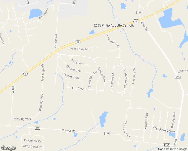 map of restaurants, bars, coffee shops, grocery stores, and more near 6215 Silver Wood Drive in Morrow
