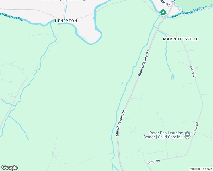 map of restaurants, bars, coffee shops, grocery stores, and more near 750 Driver Road in Marriottsville