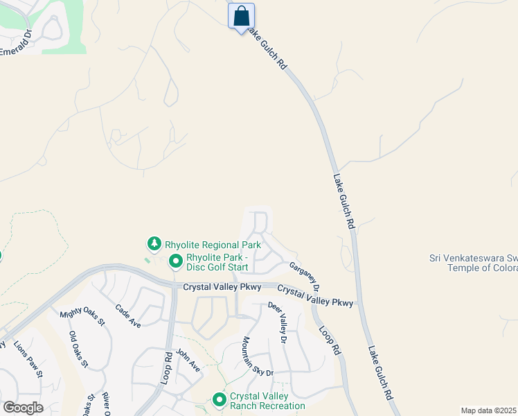 map of restaurants, bars, coffee shops, grocery stores, and more near 2752 Bittern Street in Castle Rock
