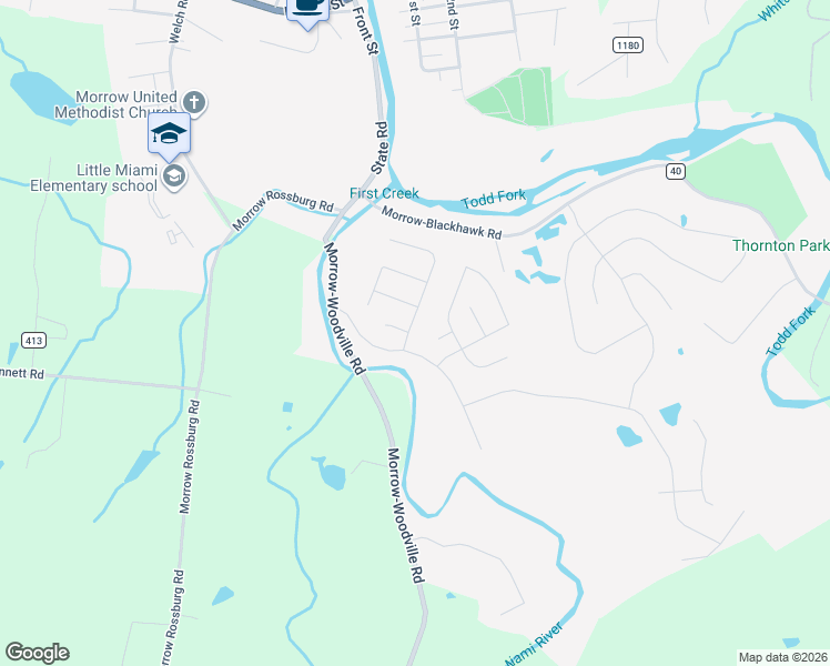 map of restaurants, bars, coffee shops, grocery stores, and more near 4731 Jacob Andrew Court in Morrow
