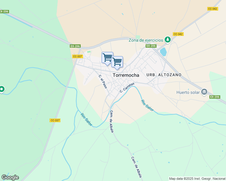 map of restaurants, bars, coffee shops, grocery stores, and more near 41 Calle San Antonio in Torremocha
