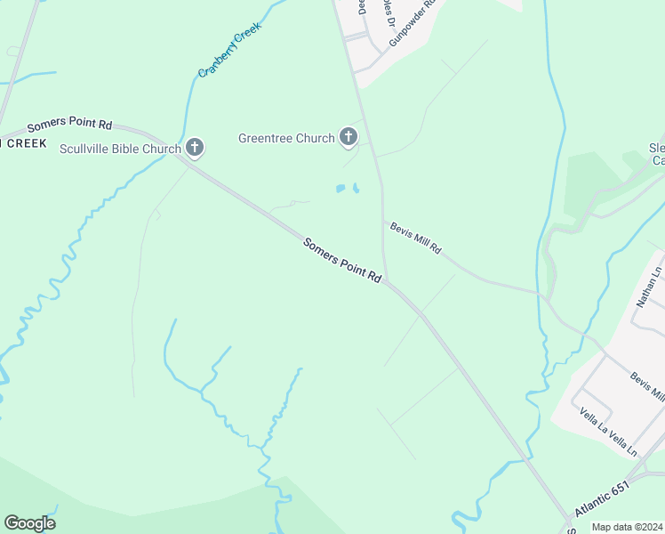 map of restaurants, bars, coffee shops, grocery stores, and more near 1583 Somers Point Road in Egg Harbor Township