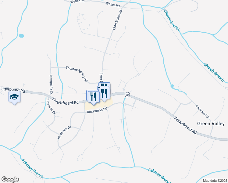 map of restaurants, bars, coffee shops, grocery stores, and more near 11914 Fingerboard Road in Monrovia