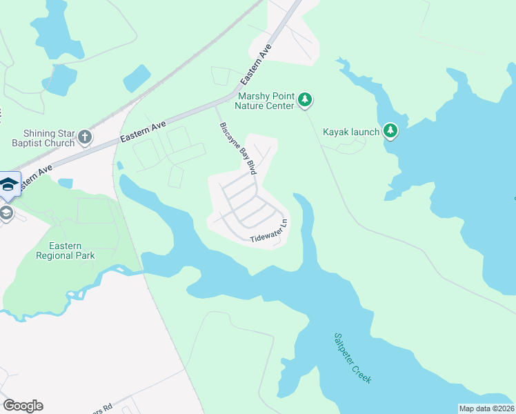 map of restaurants, bars, coffee shops, grocery stores, and more near 7504 Schooner Lane in Middle River