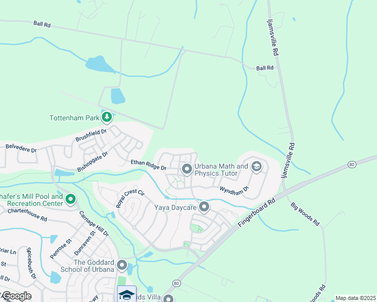 map of restaurants, bars, coffee shops, grocery stores, and more near 9684 Atterbury Lane in Frederick