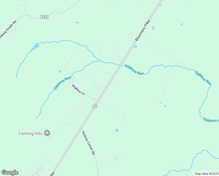 map of restaurants, bars, coffee shops, grocery stores, and more near 3714 Bloomery Pike in Augusta
