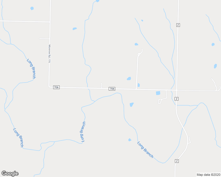 map of restaurants, bars, coffee shops, grocery stores, and more near County Road 706 in Monroe County