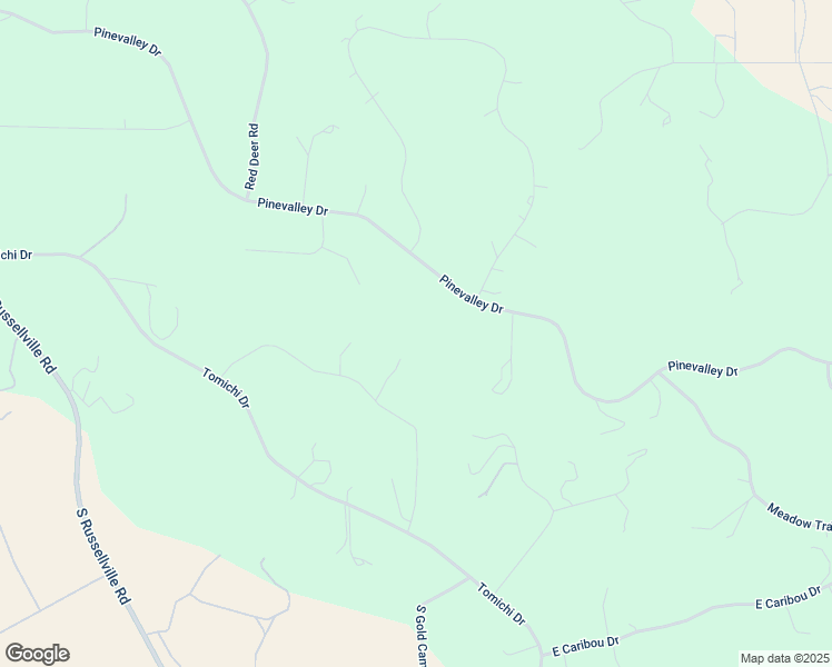 map of restaurants, bars, coffee shops, grocery stores, and more near 1096 South Tincup Way in Franktown