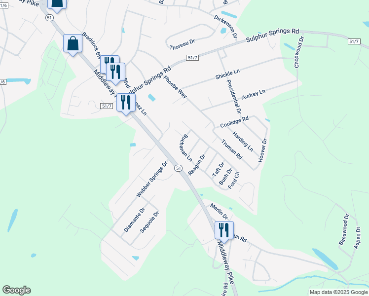 map of restaurants, bars, coffee shops, grocery stores, and more near 83 Buchanan Lane in Inwood