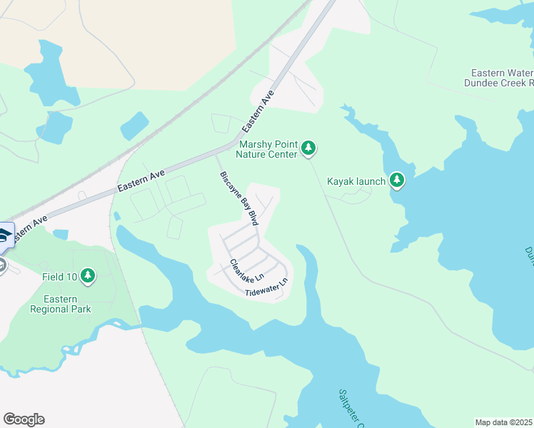 map of restaurants, bars, coffee shops, grocery stores, and more near 13 Tamarac Trail in Middle River