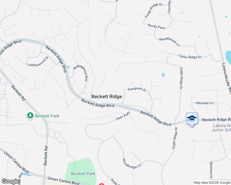 map of restaurants, bars, coffee shops, grocery stores, and more near 8235 Saint Andrews Drive in Beckett Ridge
