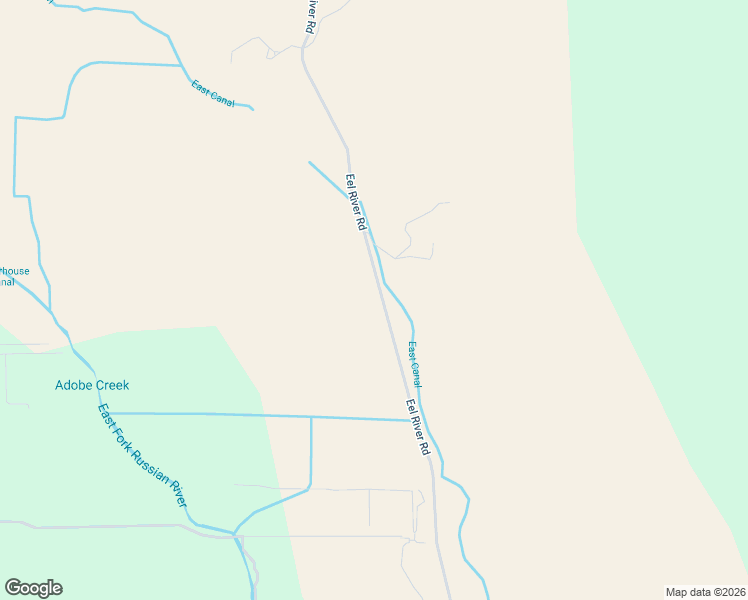 map of restaurants, bars, coffee shops, grocery stores, and more near 13801-13899 Eel River Road in Potter Valley