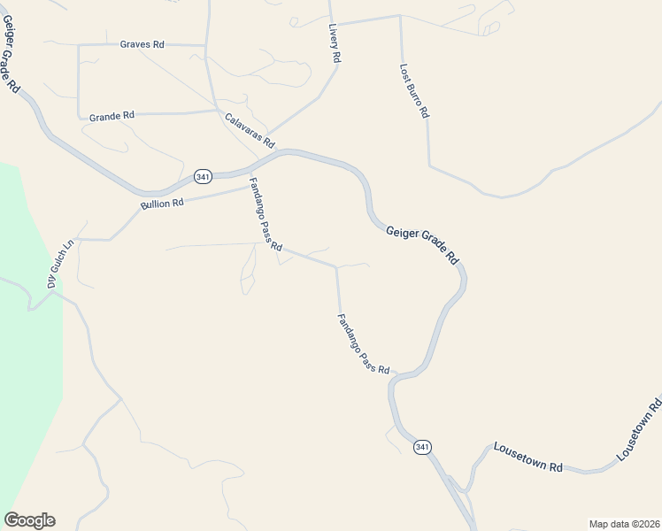 map of restaurants, bars, coffee shops, grocery stores, and more near Fandango Pass Road in Reno