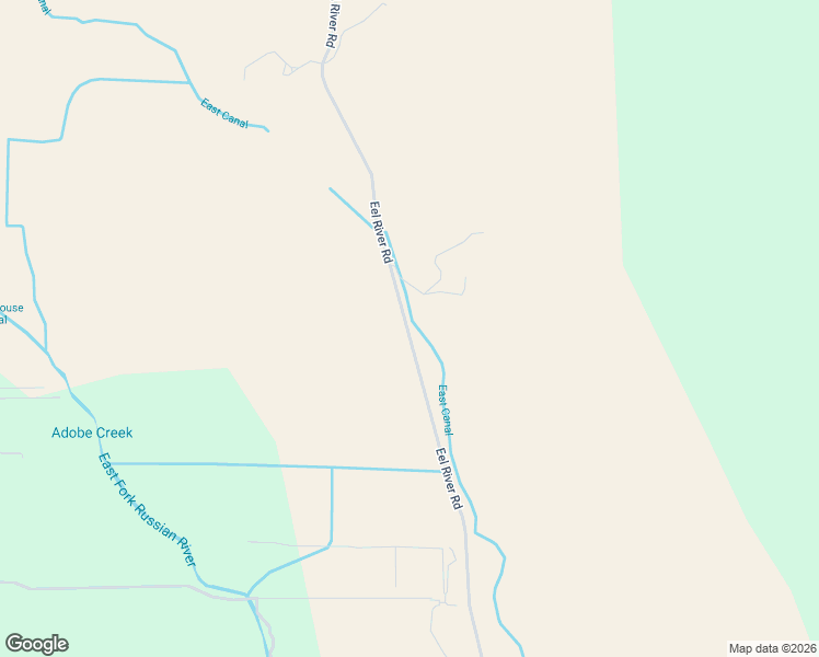 map of restaurants, bars, coffee shops, grocery stores, and more near 13801 Eel River Road in Potter Valley