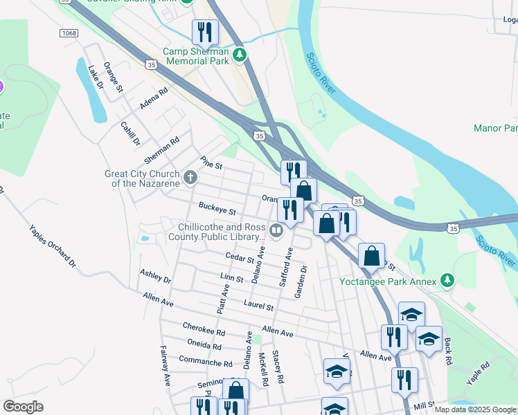 chillicothe-ohio-zip-code-map-map