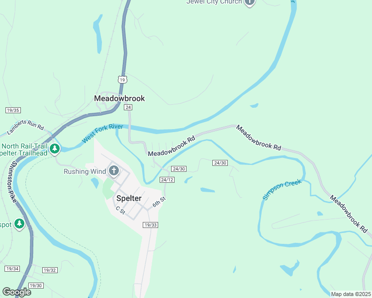 map of restaurants, bars, coffee shops, grocery stores, and more near in Meadowbrook