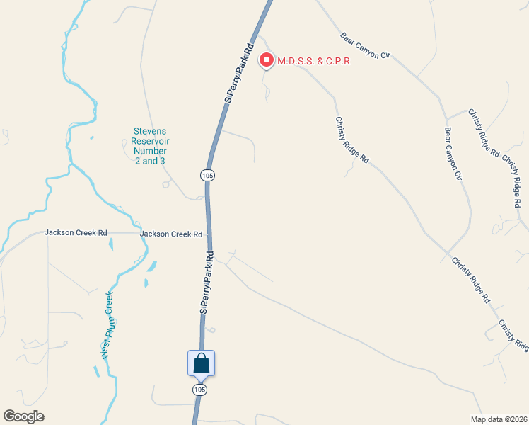 map of restaurants, bars, coffee shops, grocery stores, and more near 934 Highway 105 in Castle Rock