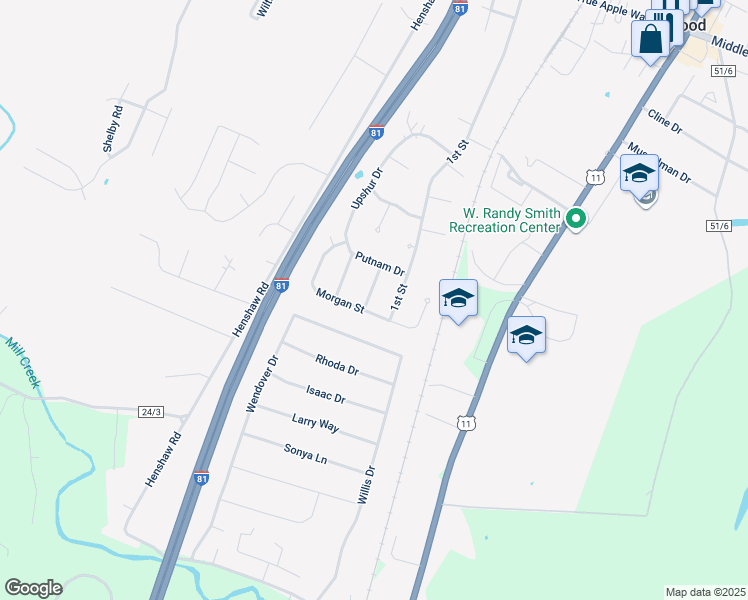 map of restaurants, bars, coffee shops, grocery stores, and more near 83 Declaration Drive in Inwood