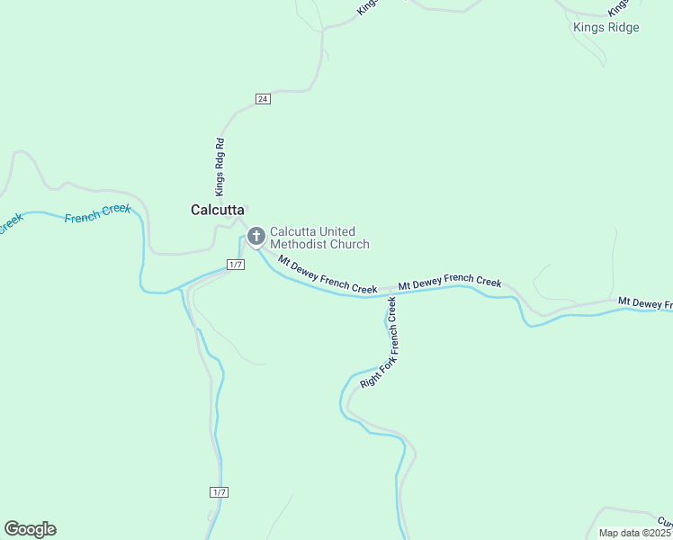 map of restaurants, bars, coffee shops, grocery stores, and more near 483 Mount Dewey French Creek in Saint Marys