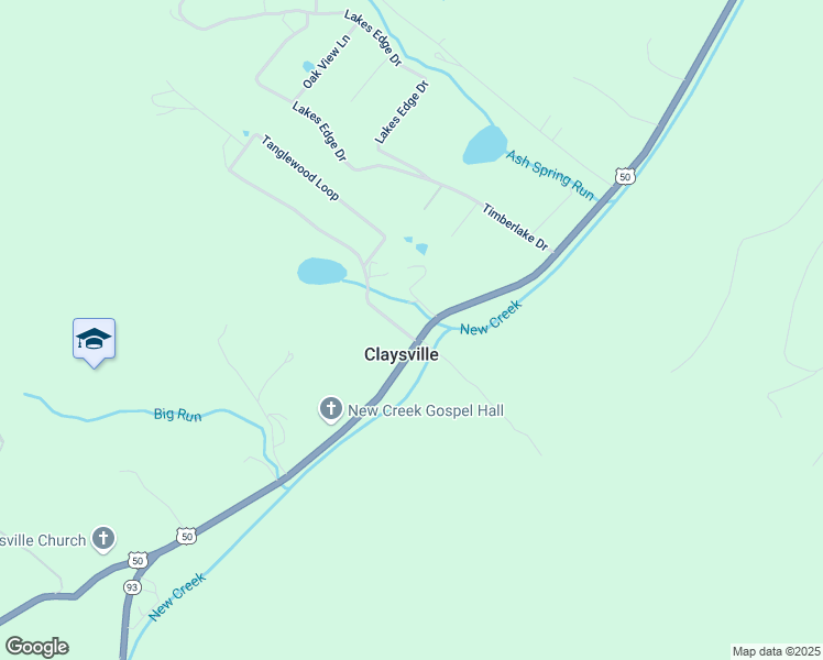 map of restaurants, bars, coffee shops, grocery stores, and more near 11882 Northwestern Turnpike in New Creek
