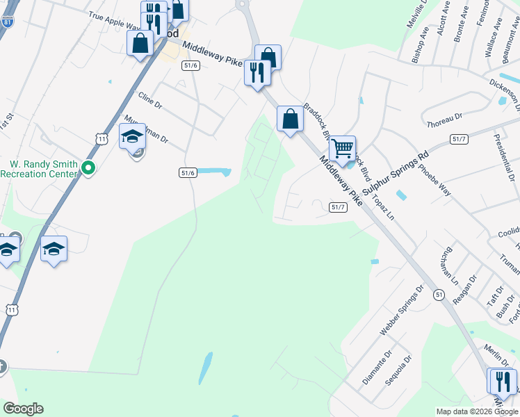map of restaurants, bars, coffee shops, grocery stores, and more near 11 Hokes Run in Inwood