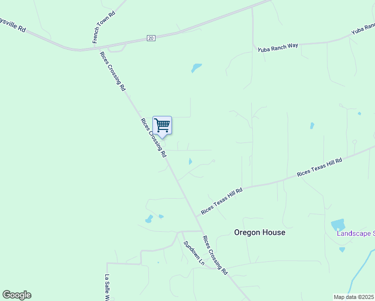 map of restaurants, bars, coffee shops, grocery stores, and more near 9191 Rubicon Lane in Oregon House