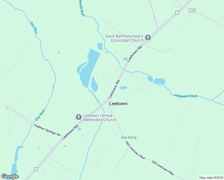 map of restaurants, bars, coffee shops, grocery stores, and more near 11495 Leetown Road in Kearneysville