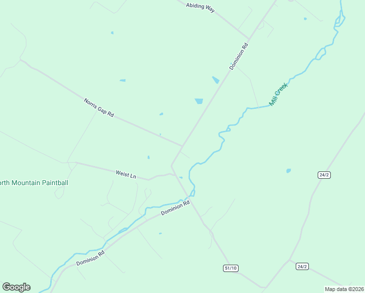 map of restaurants, bars, coffee shops, grocery stores, and more near County Route 51/2 in Gerrardstown