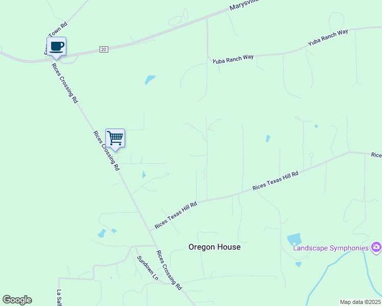 map of restaurants, bars, coffee shops, grocery stores, and more near 13376 Rue Montaigne in Oregon House
